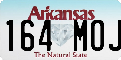 AR license plate 164MOJ