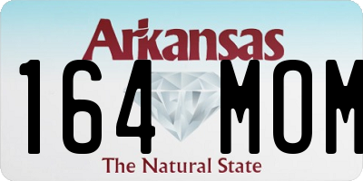 AR license plate 164MOM