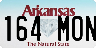 AR license plate 164MON
