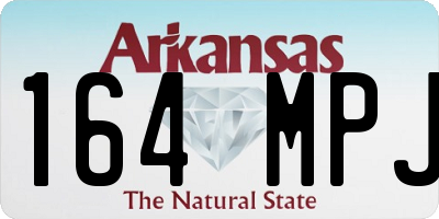AR license plate 164MPJ