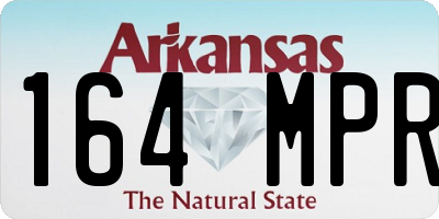 AR license plate 164MPR