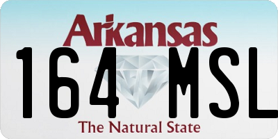 AR license plate 164MSL