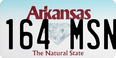 AR license plate 164MSN