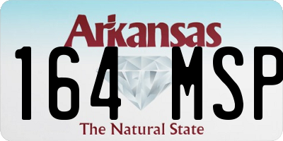AR license plate 164MSP