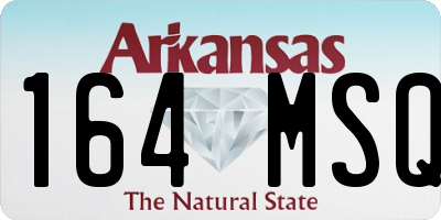 AR license plate 164MSQ