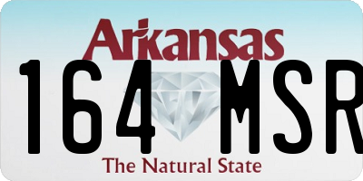 AR license plate 164MSR