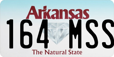 AR license plate 164MSS