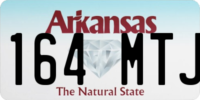 AR license plate 164MTJ