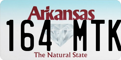 AR license plate 164MTK