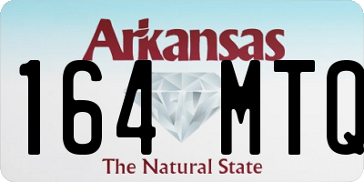AR license plate 164MTQ