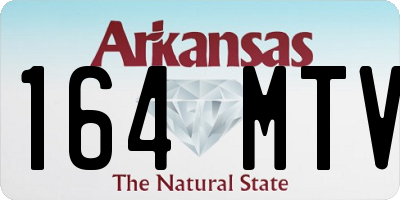 AR license plate 164MTV