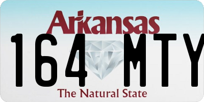 AR license plate 164MTY