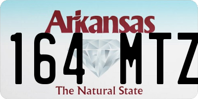 AR license plate 164MTZ