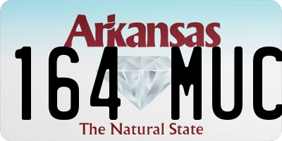 AR license plate 164MUC