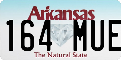 AR license plate 164MUE