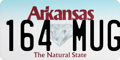 AR license plate 164MUG