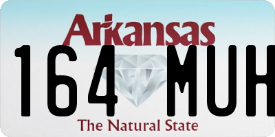 AR license plate 164MUH