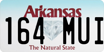 AR license plate 164MUI