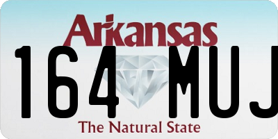 AR license plate 164MUJ