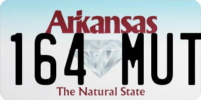 AR license plate 164MUT