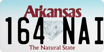 AR license plate 164NAI