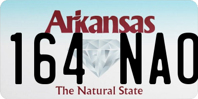 AR license plate 164NAO