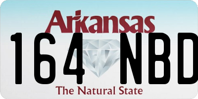 AR license plate 164NBD