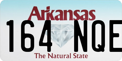 AR license plate 164NQE
