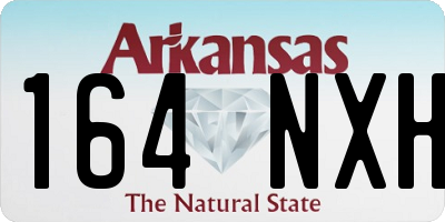 AR license plate 164NXH