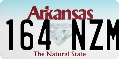 AR license plate 164NZM