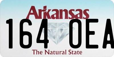 AR license plate 164OEA