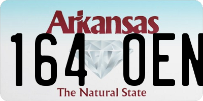 AR license plate 164OEN