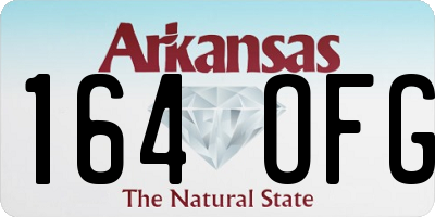 AR license plate 164OFG