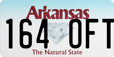 AR license plate 164OFT