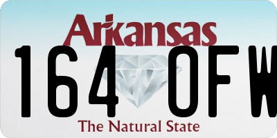 AR license plate 164OFW