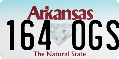 AR license plate 164OGS