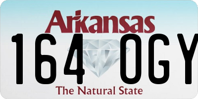 AR license plate 164OGY