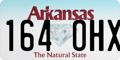 AR license plate 164OHX