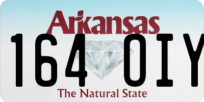AR license plate 164OIY