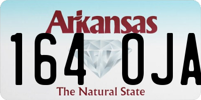 AR license plate 164OJA