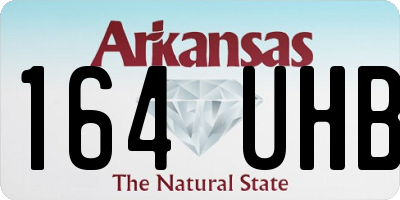 AR license plate 164UHB