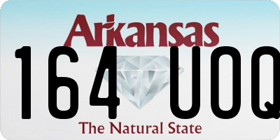 AR license plate 164UOQ