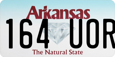 AR license plate 164UOR