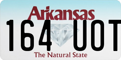 AR license plate 164UOT