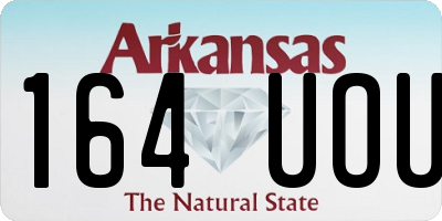 AR license plate 164UOU