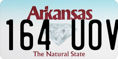 AR license plate 164UOV