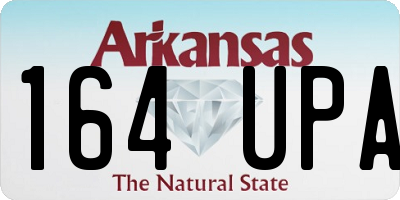 AR license plate 164UPA