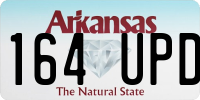 AR license plate 164UPD