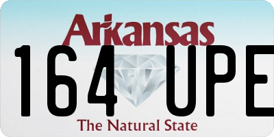 AR license plate 164UPE