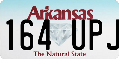 AR license plate 164UPJ